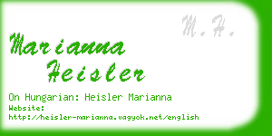 marianna heisler business card